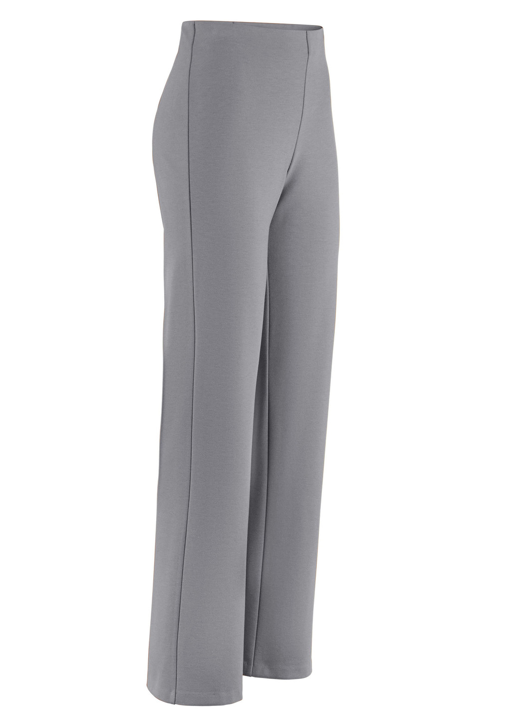 Jerseyhose mit ausgestellter Fußweite, Mittelgrau, Größe 92 von KLAUS MODELLE