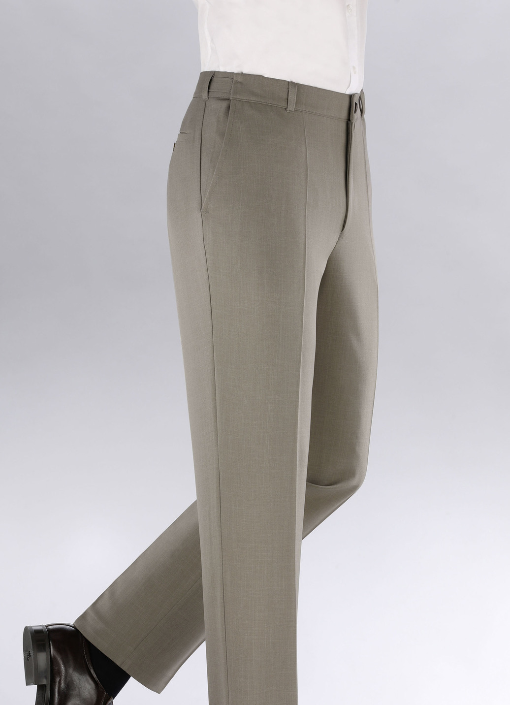 "Klaus-Modelle"-Hose in 4 Farben, Schilfgrün Meliert, Größe 48 "Klaus-Modelle"-Hose in 4 Farben, Schilfgrün Meliert, Größe 48 von KLAUS MODELLE