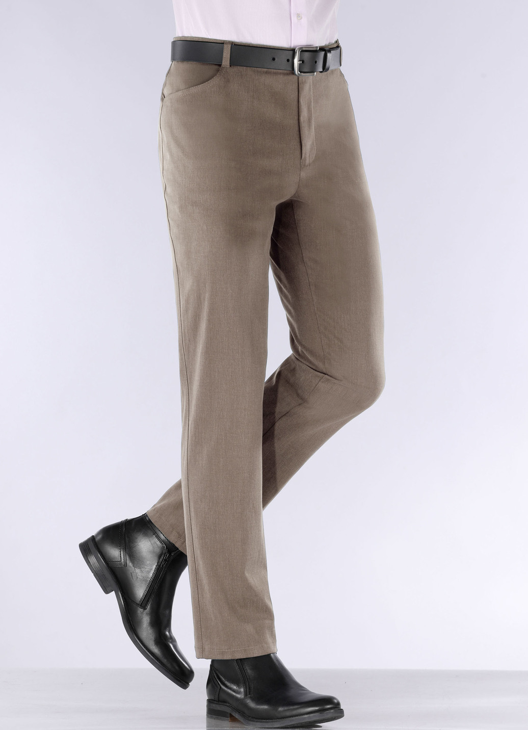 "Klaus Modelle"-Hose in 4 Farben, Taupe, Größe 26 von KLAUS MODELLE