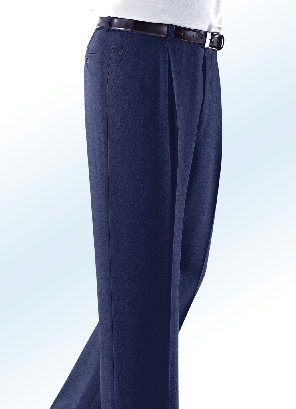 "Klaus Modelle"-Hose mit Dehnbund in 3 Farben, Indigoblau, Größe 102 von KLAUS MODELLE