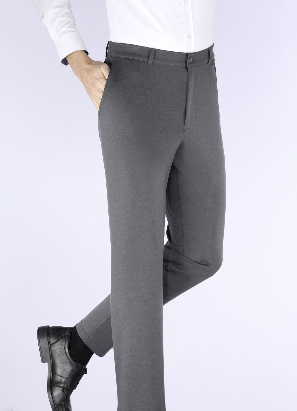 "Klaus Modelle"-Superstretch-Hose in 4 Farben, Anthrazit Meliert, Größe 48 "Klaus Modelle"-Superstretch-Hose in 4 Farben, Anthrazit Meliert, Größe 48 von KLAUS MODELLE
