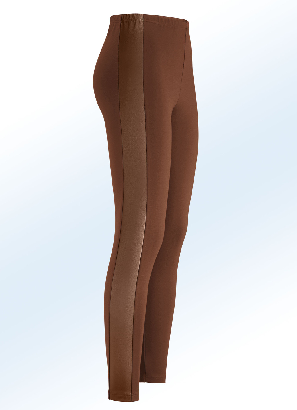 Leggings im interresanten Materialmix, Cognac, Größe 20 von KLAUS MODELLE