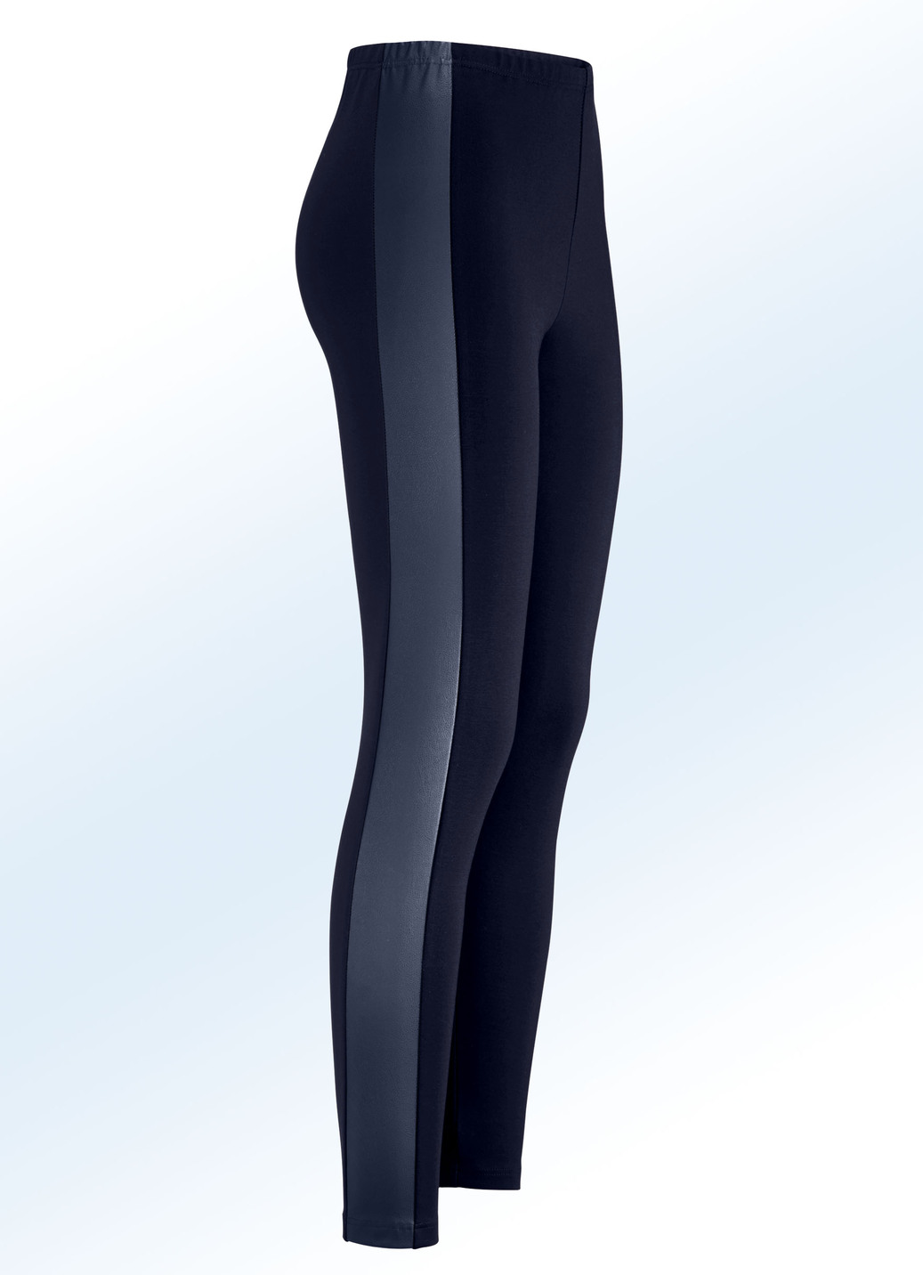 Leggings im interresanten Materialmix, Marine, Größe 44 von KLAUS MODELLE