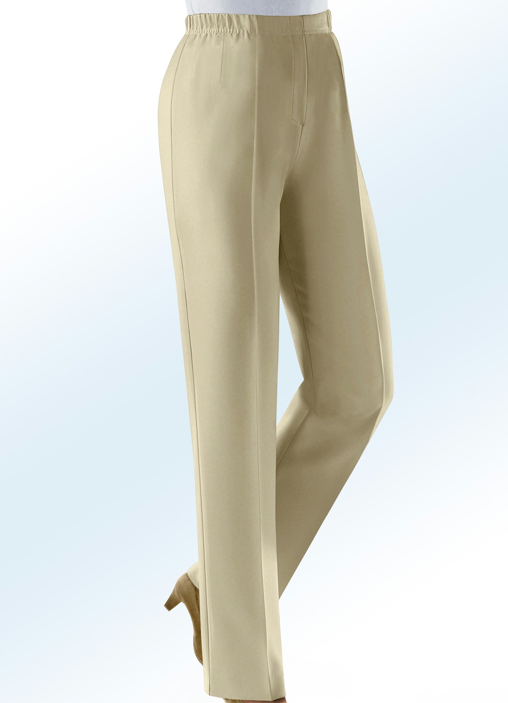 Pflegeleichte Hose, Beige, Größe 54 von KLAUS MODELLE