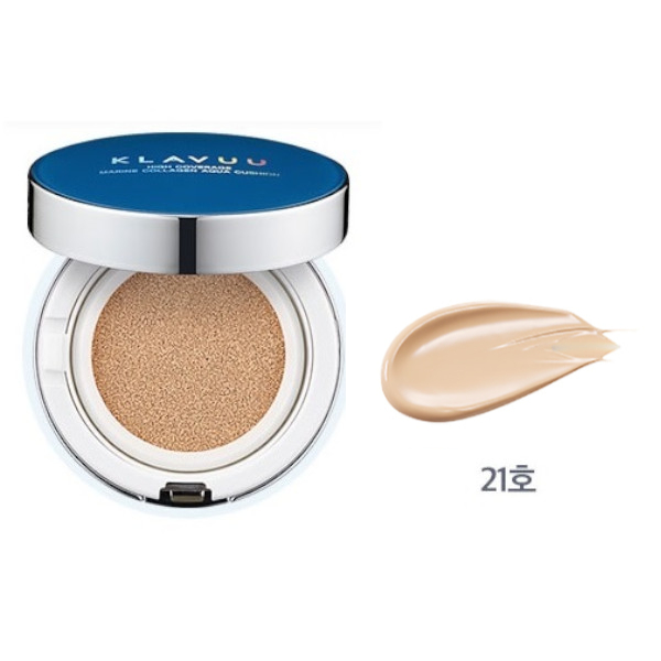 KLAVUU - Blue Pearlsation High Coverage Marine Collagen Aqua Cushion SPF50+ PA+++ - 12g - No. 21 von KLAVUU