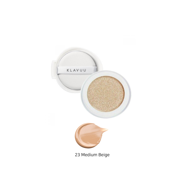 KLAVUU - Urban Pearlsation High Coverage Tension Cushion EX Refill Set SPF50+ PA++++ - 12g*2ea - No. 23 Medium Beige von KLAVUU