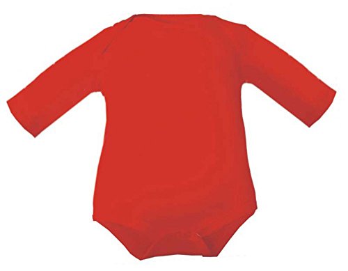 Kleiner Fratz Baby Body 1/1-Arm (Fb. rot) (Gr.98) unbedruckt/Öko Tex Standart von Kleiner Fratz