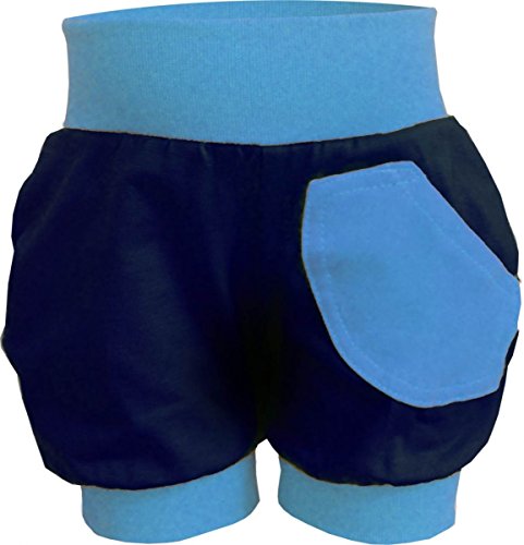 KLEINER FRATZ Kurze Baby/Kinder Sommer Pumphose (Farbe Navy-hellblau) (Größe 92-104) von Kleiner Fratz