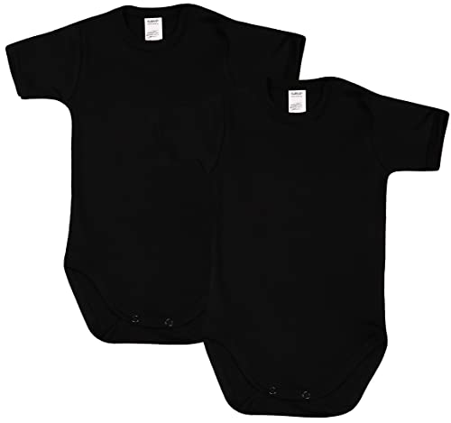 KLEKLE Baby Body - Body Kurzarm Unisex - 2er-Pack - mit Druckknöpfen - 100% Baumwolle - Babykleidung von KLEKLE