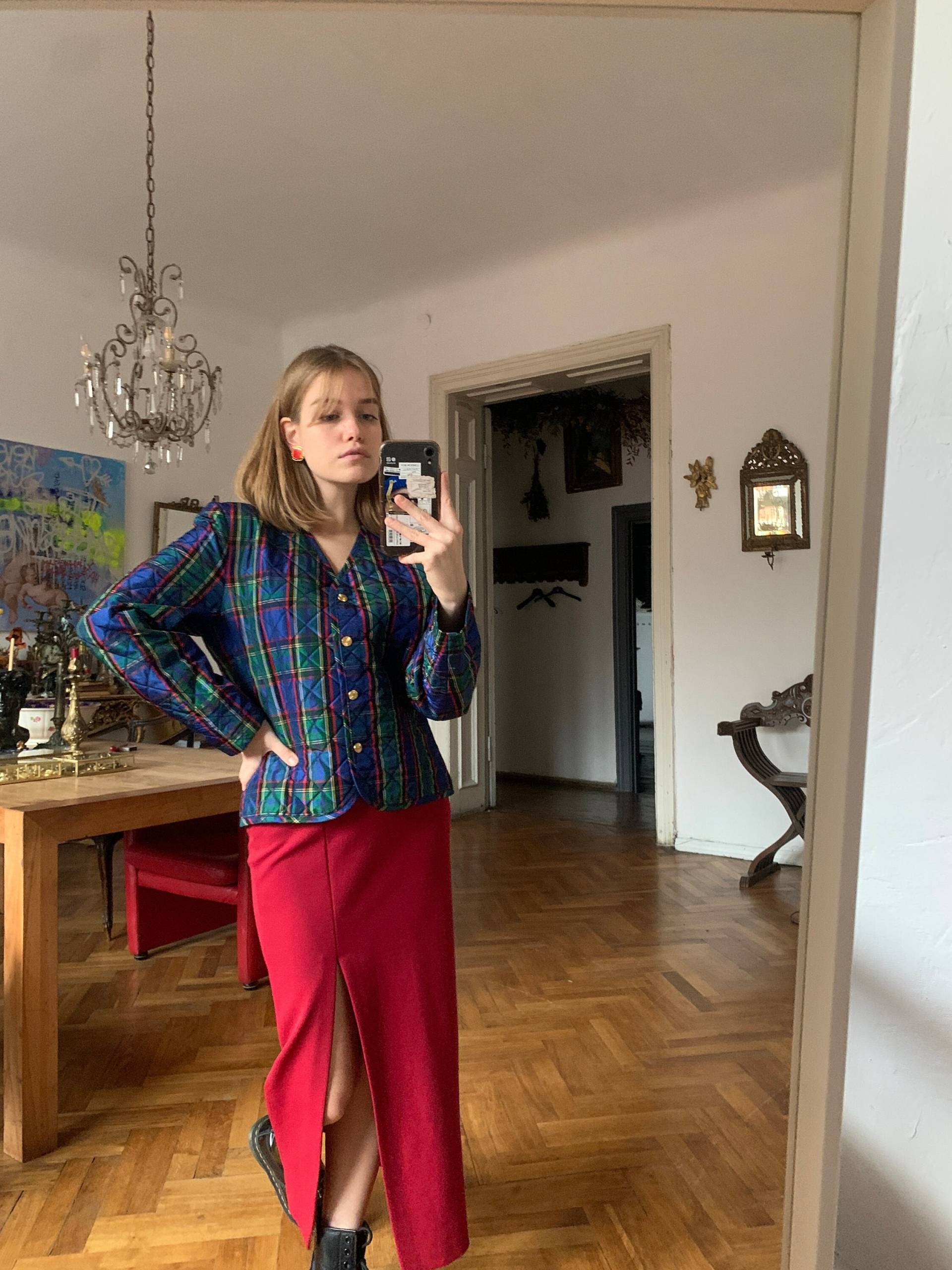 Vintage Karierte Jacke, Herbst Blazer von KLEMvintage