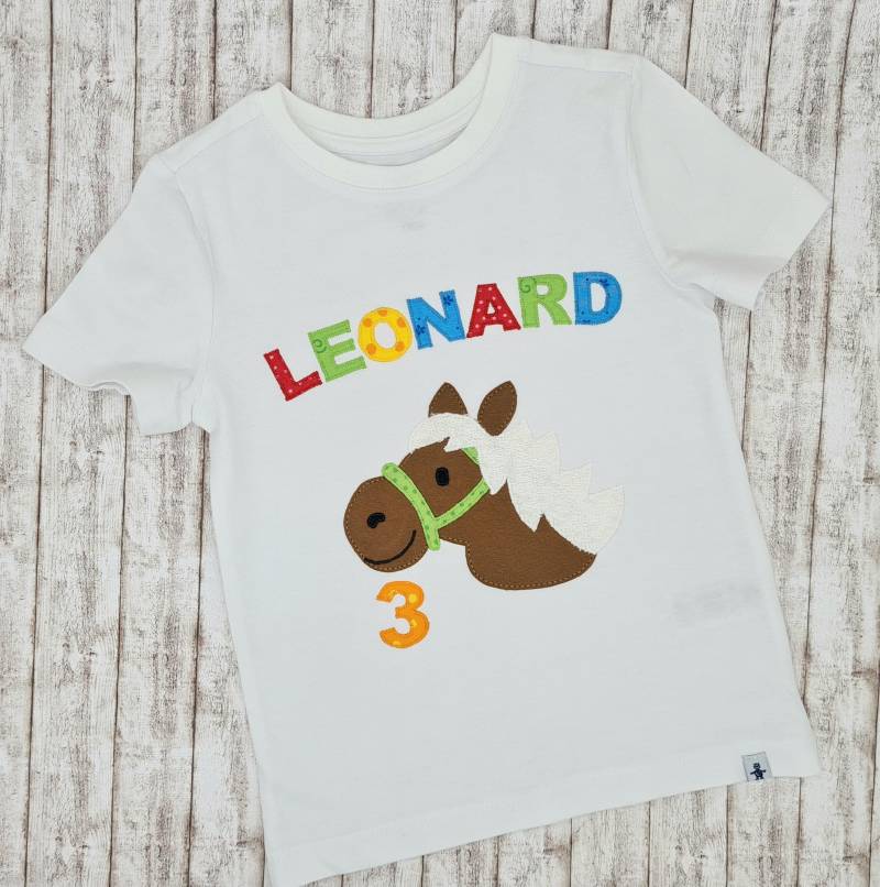 Geburtstagsshirt Pony Pauline Mit Name von KLEiNERFiLZi