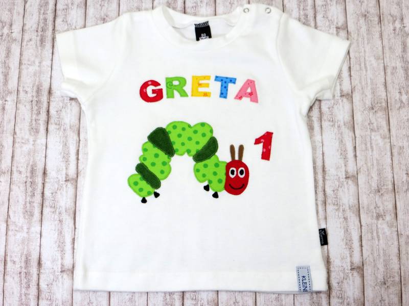 Geburtstagsshirt Raupe Rosalie von KLEiNERFiLZi