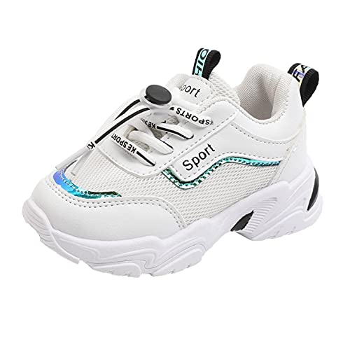 Kinderschuhe Sneaker Mädchen 22 Sportschuhe Jungen Turnschuhe Mesh Atmungsaktiv Kinder Schuhe Schnür Freizeitschuhe Lauf rutschfest Kinder Turnschläppchen Outdoor von KLGR