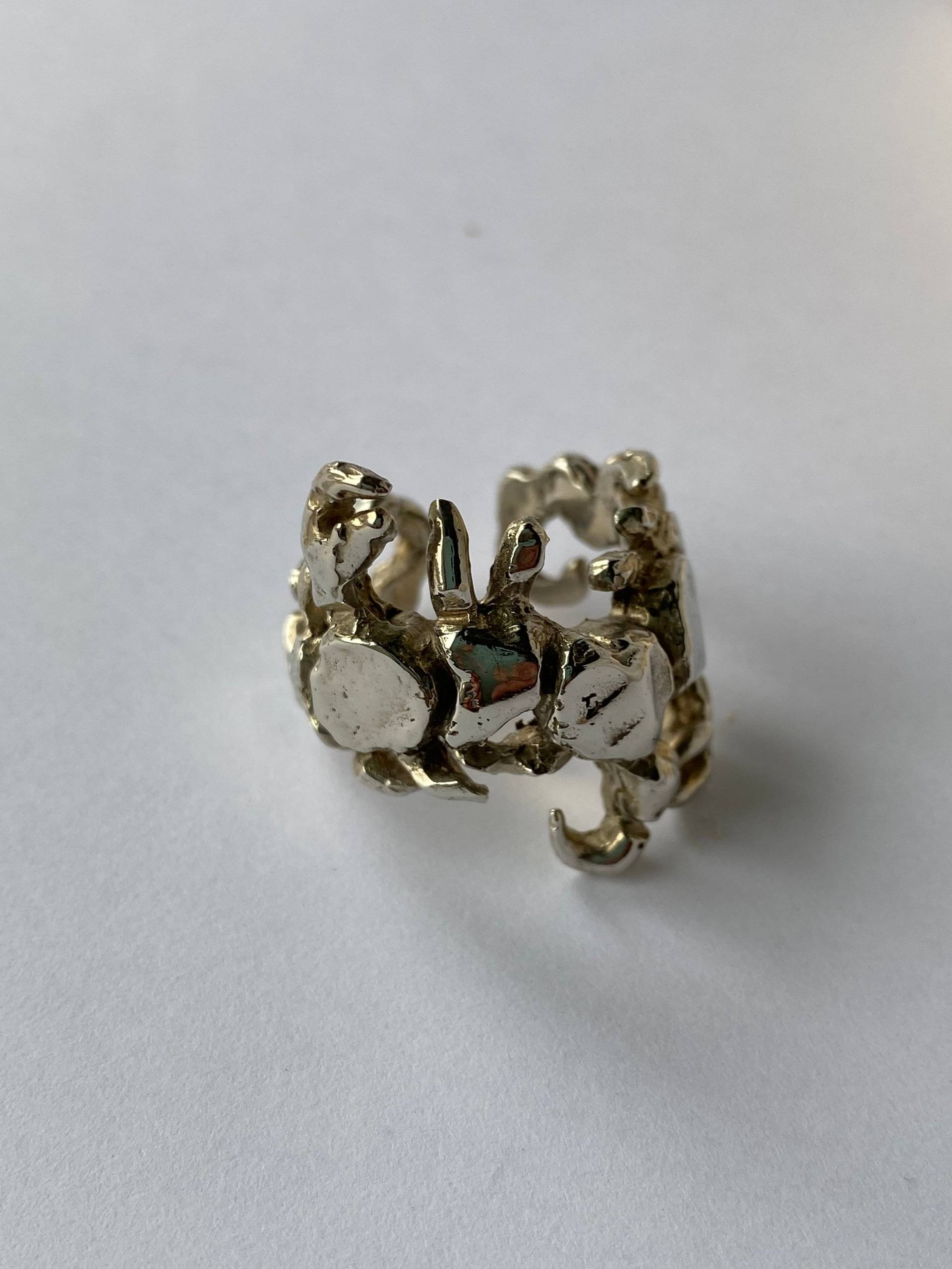 Herren Schmuck , Skorpion Ring Edgy Ooak Geschenke Verstellbarer Sternzeichen Etsy Geschenkideen Zwilling Skorpion von KLIEDjewelry