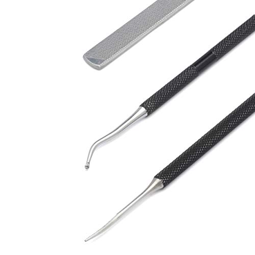 KLIPP Werkzeug für eingewachsene Zehennägel für Männer und Frauen – Eingewachsene Zehennägel Lifter, abgerundete Feile und Metall Fingernagelfeile für Maniküre Pediküre Fußpflege KLIPP Werkzeug für eingewachsene Zehennägel für Männer und Frauen – Eingewachsene Zehennägel Lifter, abgerundete Feile und Metall Fingernagelfeile für Maniküre Pediküre Fußpflege von KLIPP