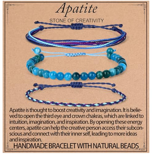 KLIYBGTHIJTP Heil-Armbänder, 6 mm, mattschwarzer Onyx, schwarze Perlenarmbänder für Männer und Frauen, mit 2 größenverstellbaren Armbändern, 4 mm, Stein von KLIYBGTHIJTP