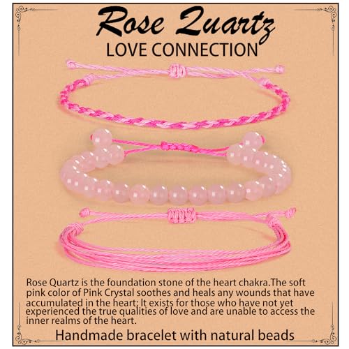 KLIYBGTHIJTP Heil-Armbänder, 6 mm, mattschwarzer Onyx, schwarze Perlenarmbänder für Männer und Frauen, mit 2 größenverstellbaren Armbändern, 4 mm, Stein von KLIYBGTHIJTP