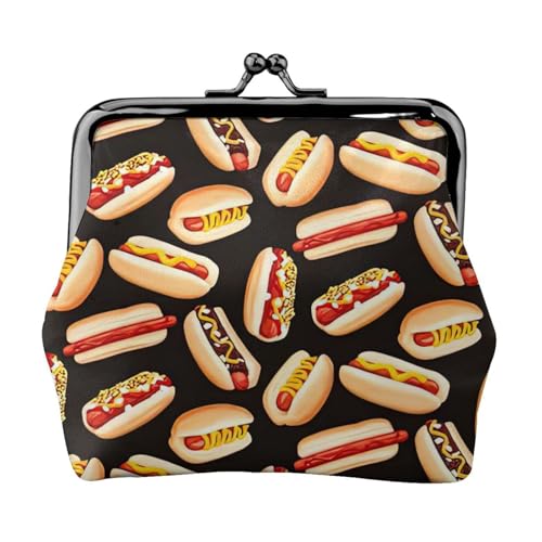 Fun Food Hot Dogs Print Exquisite Kiss Lock Wallet Compact Versatile Women Coin Purse Small Zipper Pouch Fun Food Hot Dogs Print Exquisite Kiss Lock Wallet Compact Versatile Women Coin Purse Small Zipper Pouch von KLJnmbb
