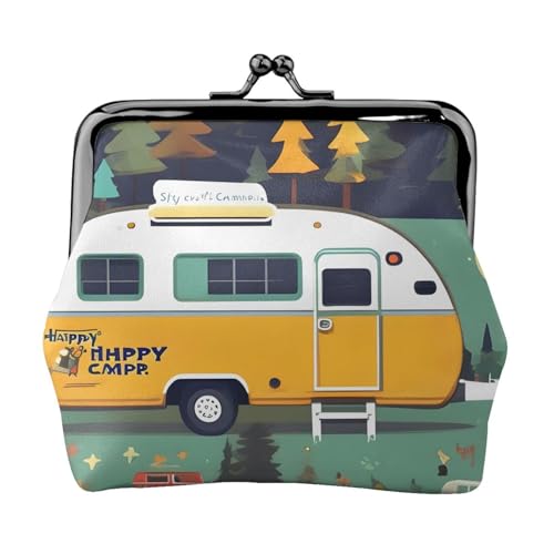 Happy Bus Camper Print Exquisite Kiss Lock Wallet Compact Versatile Women Coin Purse Small Zipper Pouch Happy Bus Camper Print Exquisite Kiss Lock Wallet Compact Versatile Women Coin Purse Small Zipper Pouch von KLJnmbb
