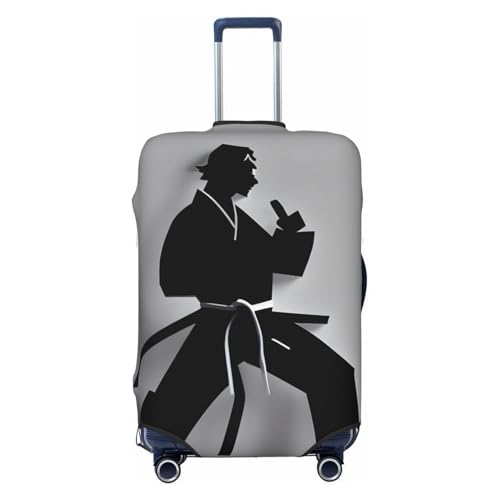 Impressive Karate Men Print Universal Kofferhülle Gepäckschutz Elastisch Waschbar Reisegepäckabdeckung, Schwarz , L Impressive Karate Men Print Universal Kofferhülle Gepäckschutz Elastisch Waschbar Reisegepäckabdeckung, Schwarz , L von KLJnmbb