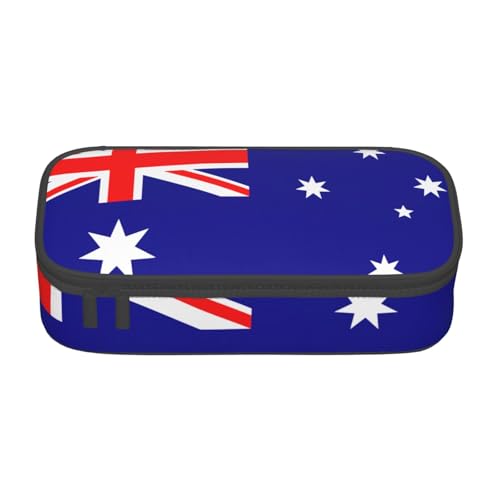 KLJnmbb Reise-Federmäppchen mit australischer Flagge, 21,6 x 5,1 x 9,4 cm, funktionale Aufbewahrungstasche für Bürobedarf KLJnmbb Reise-Federmäppchen mit australischer Flagge, 21,6 x 5,1 x 9,4 cm, funktionale Aufbewahrungstasche für Bürobedarf von KLJnmbb