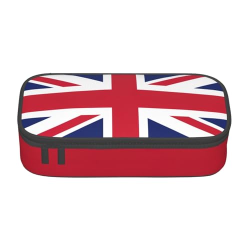 KLJnmbb Reise-Federmäppchen mit britischer Flagge, 21,6 x 5,1 x 9,4 cm, funktionale Aufbewahrungstasche für Bürobedarf KLJnmbb Reise-Federmäppchen mit britischer Flagge, 21,6 x 5,1 x 9,4 cm, funktionale Aufbewahrungstasche für Bürobedarf von KLJnmbb