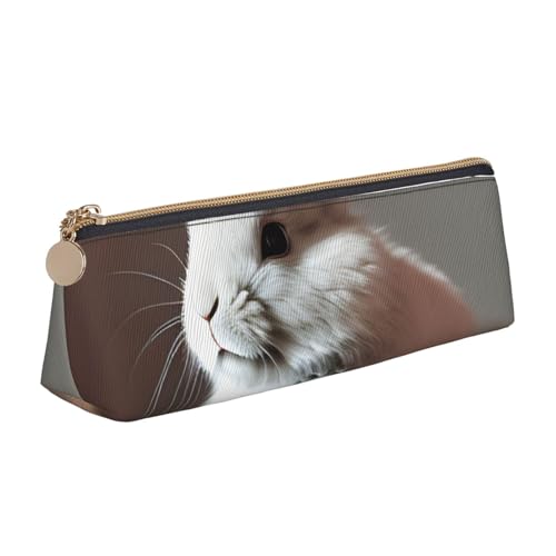 KLJnmbb Schrei weißes Kaninchen-Motiv, elegantes Federmäppchen, großes Fassungsvermögen, dreieckige Tasche mit Reißverschluss für Schreibwerkzeuge KLJnmbb Schrei weißes Kaninchen-Motiv, elegantes Federmäppchen, großes Fassungsvermögen, dreieckige Tasche mit Reißverschluss für Schreibwerkzeuge von KLJnmbb