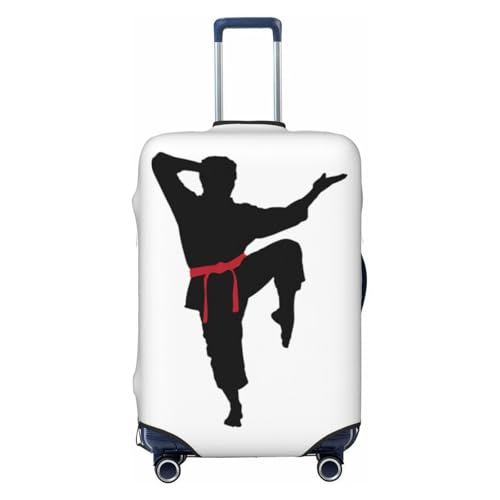 Karate Men Print Universal Kofferhülle Gepäckschutz Elastisch Waschbar Reisegepäckabdeckung, Schwarz , M Karate Men Print Universal Kofferhülle Gepäckschutz Elastisch Waschbar Reisegepäckabdeckung, Schwarz , M von KLJnmbb