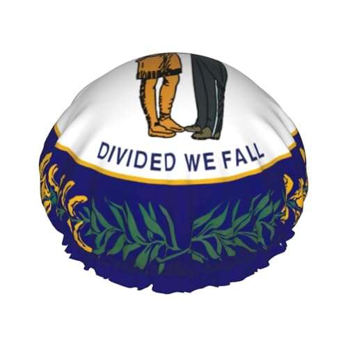 Kentucky State Flag Print Leichte Duschhaube für Damen und Herren Wiederverwendbarer Hut Weiche Mütze und Badehaarkappe von KLJnmbb