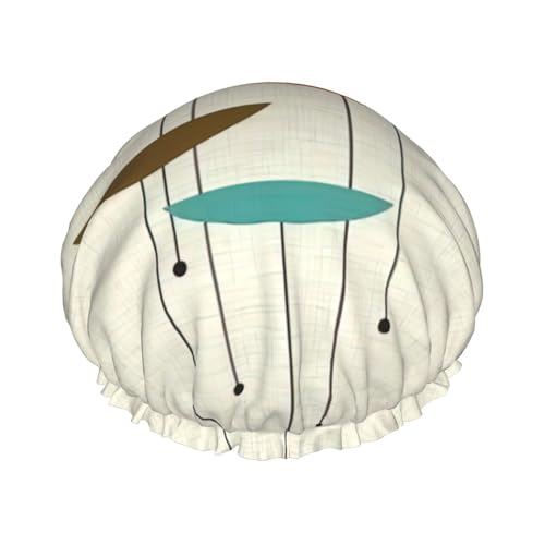 Moderne Drucke, leichte Duschhaube für Damen und Herren, wiederverwendbar, weicher Hut und Badehaarkappe von KLJnmbb