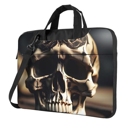 Skeleton Rock Roll Skeleton Bone Print Praktische Tasche Stilvolle und schützende Laptoptasche Vielseitige Weiche Tasche für Damen Herren, Schwarz , 13 inch Skeleton Rock Roll Skeleton Bone Print Praktische Tasche Stilvolle und schützende Laptoptasche Vielseitige Weiche Tasche für Damen Herren, Schwarz , 13 inch von KLJnmbb
