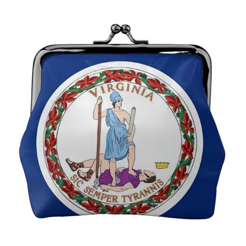 Virginia State Flag Print Exquisite Kiss Lock Wallet Compact Versatile Women Coin Purse Small Zipper Pouch Virginia State Flag Print Exquisite Kiss Lock Wallet Compact Versatile Women Coin Purse Small Zipper Pouch von KLJnmbb