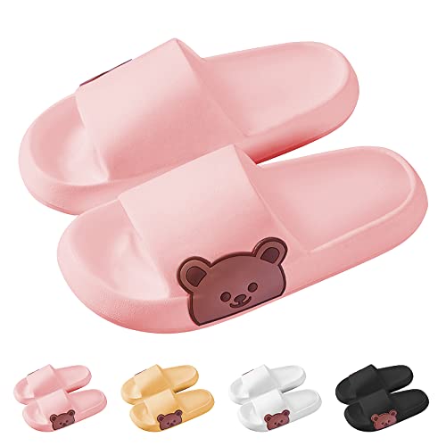 KLKIT Sommer Sliders Sandalen Cloud Sliders Hausschuhe, Unisex Strand Kissen Hausschuhe, Badezimmer Pool Dusche Anti-Rutsch Schuhe für Kinder und Erwachsene von KLKIT