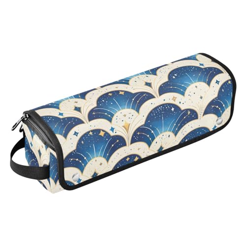 2-in-1-Haar-Werkzeug-Organizer mit herausnehmbarer, hitzebeständiger Matte, abnehmbarer Haarstyling-Zubehör-Organizer für Lockenstab Glätteisen, flacher Haartrockner, blaugrün, Regentropfen von KLL