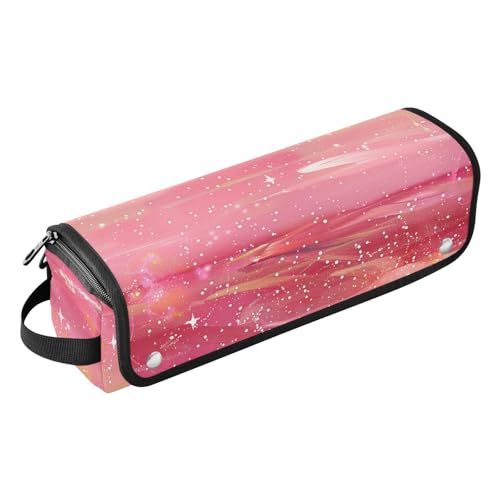 2-in-1-Haar-Werkzeug-Organizer mit hitzebeständiger Matte, große Kapazität, Haar-Werkzeug-Organizer für Lockenstab Glätteisen, flacher Haartrockner, glitzernde Sterne, rosa Reisekoffer für Damen 2-in-1-Haar-Werkzeug-Organizer mit hitzebeständiger Matte, große Kapazität, Haar-Werkzeug-Organizer für Lockenstab Glätteisen, flacher Haartrockner, glitzernde Sterne, rosa Reisekoffer für Damen von KLL