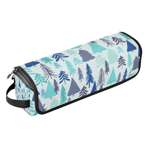 2-in-1 Lockenstab Reiseetui mit abnehmbarer hitzebeständiger Matte, wasserdicht, flacher Lockenstab, Reise-Organizer für heiße Werkzeuge, Lockenstab und Flacheisen, Merry Christmas Travel Essentials von KLL