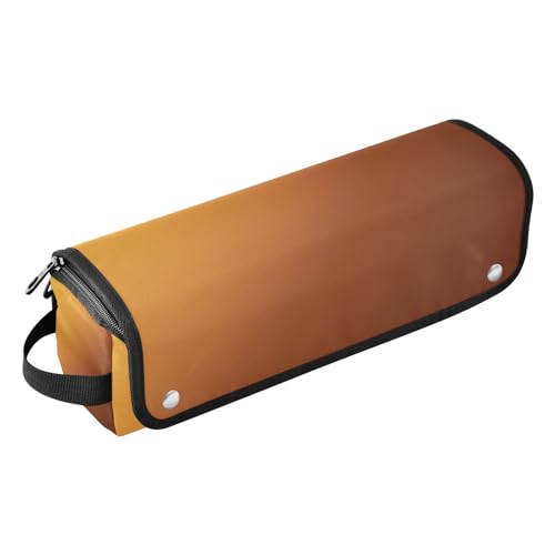 2-in-1 Lockenstab Reiseetui mit hitzebeständiger Matte, tragbare Reise-Tragetasche für Flacheisen, heiße Werkzeuge und Haarpflegezubehör, Goldener Herbst Reiseutensilien für Frauen von KLL