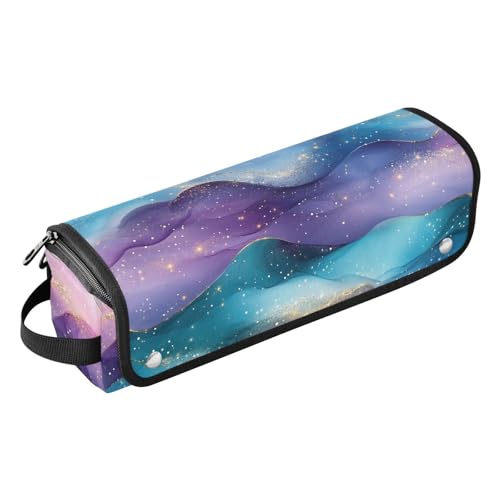 2-in-1 Lockenstab Reiseetui und hitzebeständige Matte, große Kapazität, Haarwerkzeug-Organizer für Lockenstab Glätteisen, flacher Haartrockner, rosa blaugrün, violett, Wellen, Flüssigkeitskunst-Stil 2-in-1 Lockenstab Reiseetui und hitzebeständige Matte, große Kapazität, Haarwerkzeug-Organizer für Lockenstab Glätteisen, flacher Haartrockner, rosa blaugrün, violett, Wellen, Flüssigkeitskunst-Stil von KLL
