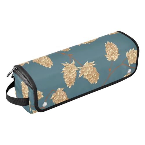 2-in-1 Lockenstab Reisetasche und hitzebeständige Matte mit Reißverschluss, tragbares Haarstyling-Werkzeug, Organizer für Lockenstab Glätteisen, flacher Haartrockner, Zapfen, gedämpftes weiches von KLL