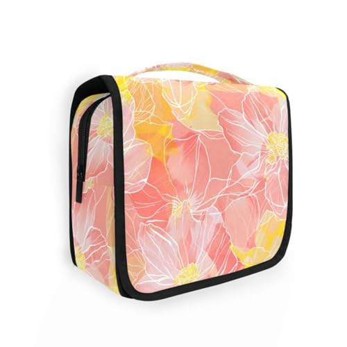 Abstrakte helle Blumen Reise Kulturbeutel Herren mit Haken zum Aufhängen Notwendigkeiten Wasserdicht Kulturbeutel Kreuzfahrten Abstrakte helle Blumen Reise Kulturbeutel Herren mit Haken zum Aufhängen Notwendigkeiten Wasserdicht Kulturbeutel Kreuzfahrten von KLL