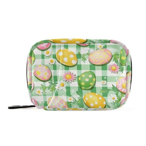 Blumen-Medizintaschen für Ostern mit abnehmbaren Fächern, Reise-Organizer für Geldbörse von KLL