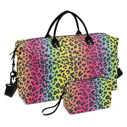 Bolsos Para, dekorative Reisetasche, großer Turnbeutel mit verstellbarem Riemen für Yoga, 2-teiliges Set von KLL