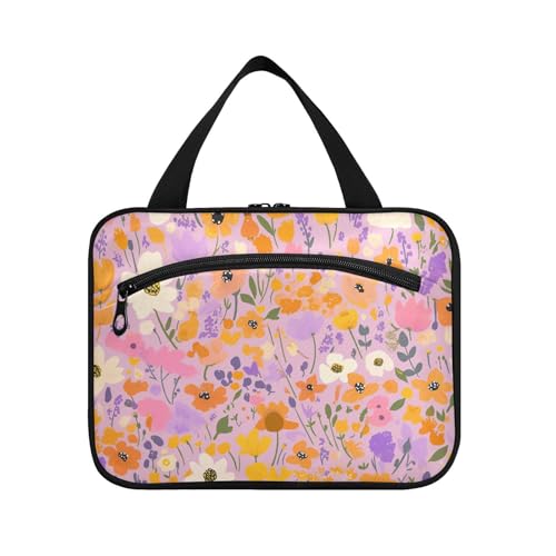 Bunte Aquarell-Hängetasche für Herren, mit Haken, schicke Designer-Tasche mit Fächern für Reiseutensilien, Reisen, Bolsas para maquillaje L von KLL