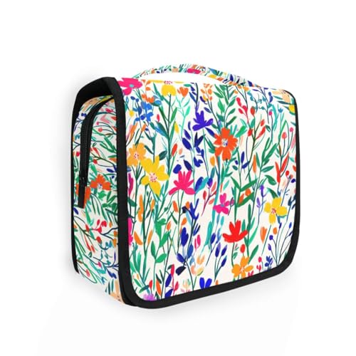 Bunte Reisetasche für Damen mit Haken zum Aufhängen, schicke Kulturtasche von KLL