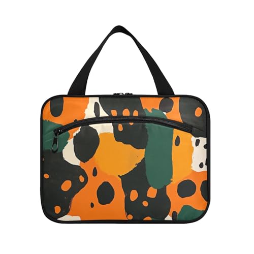 Bunte rustikale Hängetaschen mit Leopardenmuster für Damen, mit Haken, Designer-Medizintaschen für Reisen, Frauen, Arbeit, Größe L von KLL