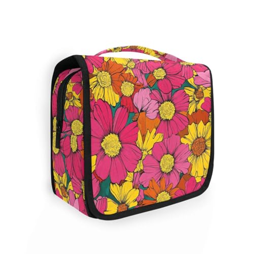 Cantuta Beauty Kosmetiktasche für Damen, Sommer, Blumen, mit Aufhängehaken, Essentials zum Aufhängen, Kulturbeutel, Toilette von KLL