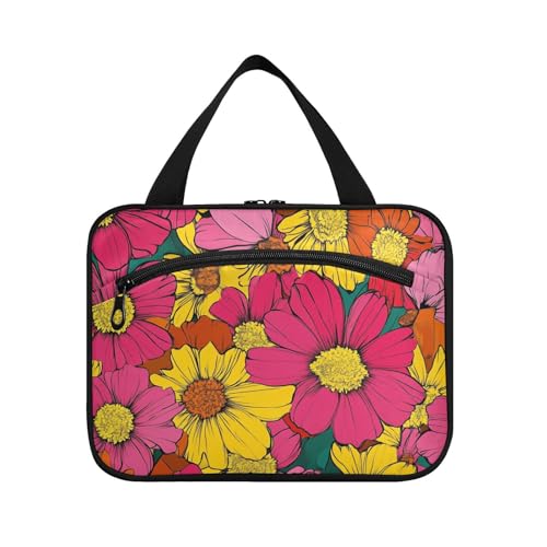 Cantuta Kosmetiktasche mit Blumenmotiv, zum Aufhängen, für Damen, mit Haken, Designer-Unisex-Tasche für Reisezubehör, Fitnessstudio, estuche de maquillaje para Mujer L von KLL