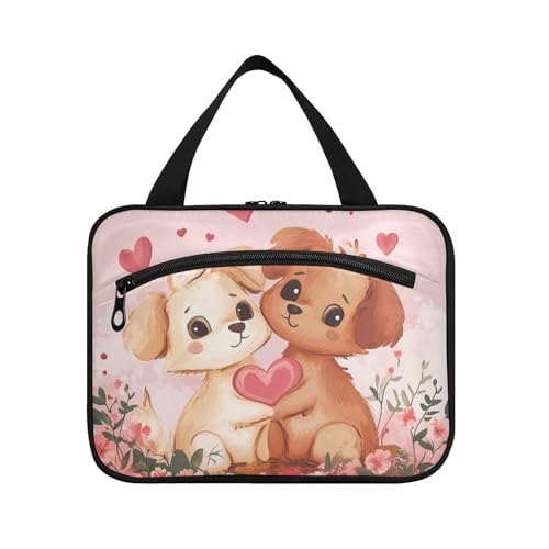 Cartoon-Make-up-Organizer-Tasche in Herzform für Männer mit Haken, Designer-Make-up-Organizer-Tasche für Mutter, Rucksackreisen, Cartera Para Maquillaje L von KLL