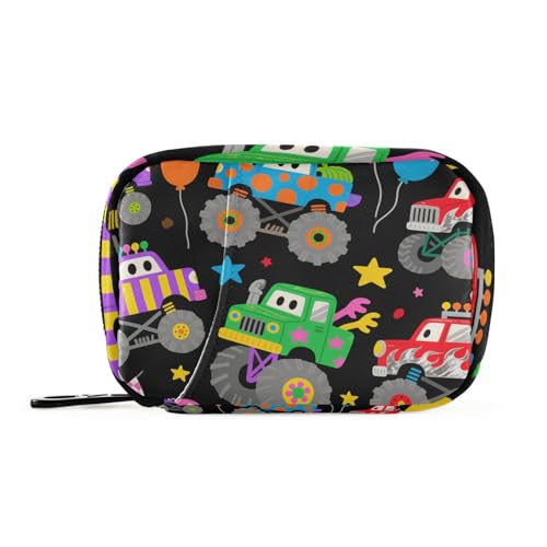 Cartoon-Medikamententasche für Geldbörse, mit abnehmbaren Fächern, tragbar, für den täglichen Gebrauch, Schwarz von KLL