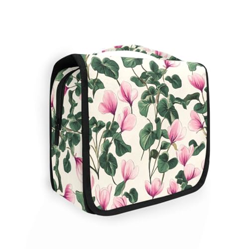 Cyclamen Persicum Beauty Flower Bag für Herren, Reisen, mit Haken zum Aufhängen, Kosmetik-Organizer, Urlaub von KLL